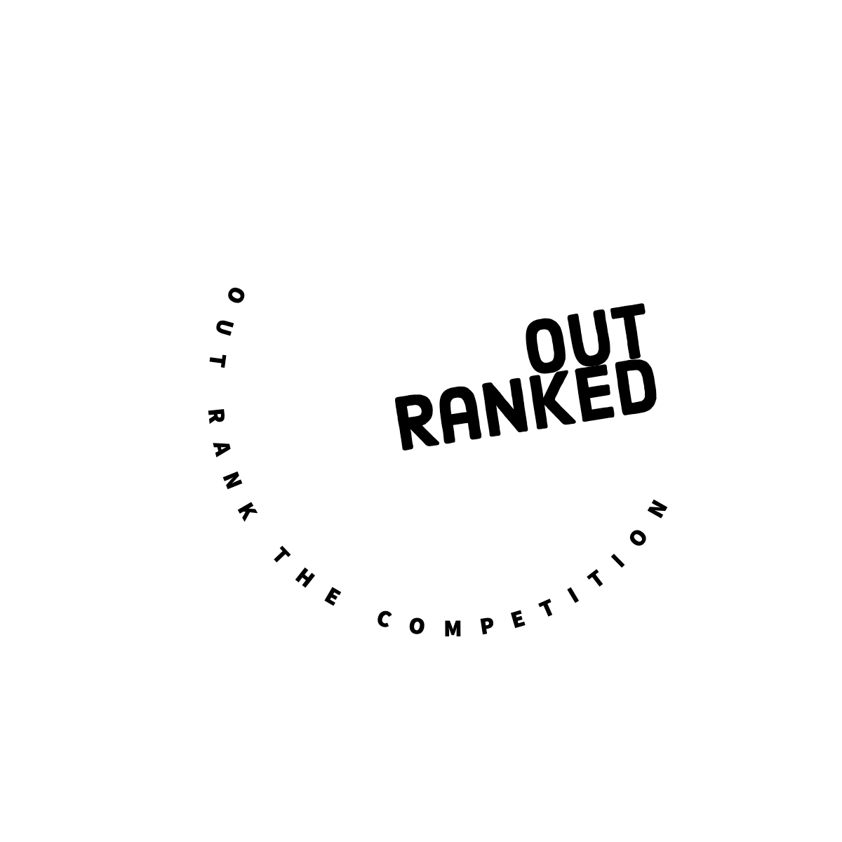 Out Ranked Logo reading "Out Rank the competition"
